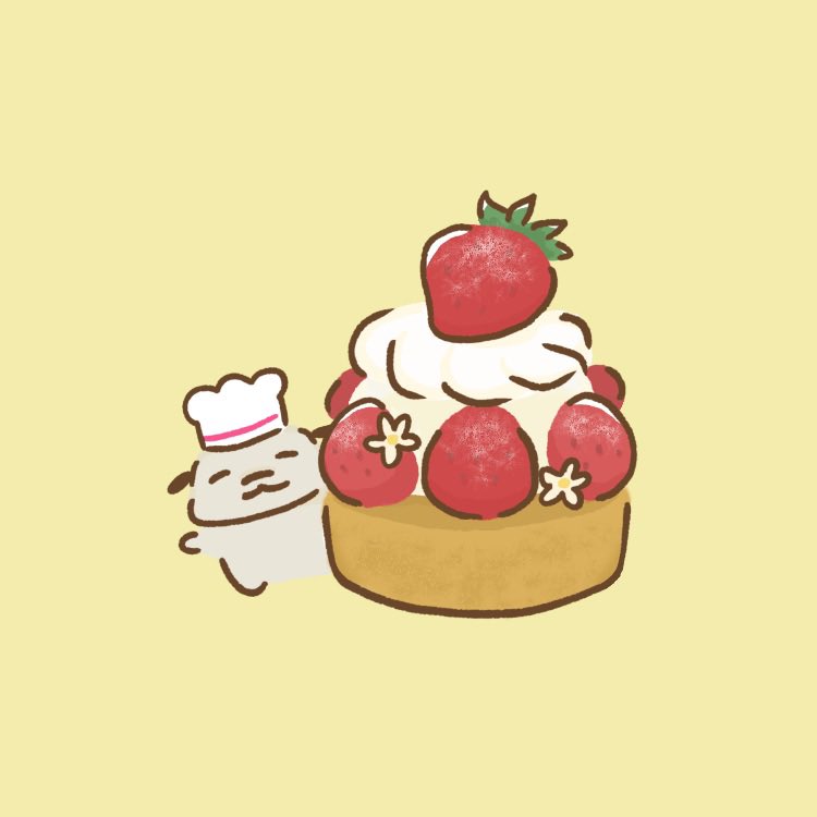 nacchan_maguro's tweet image. 今日は #スイーツの日
特製いちごタルトを召し上がれ🐶🍓
#ゆるいイラスト  #dogart  #illustration