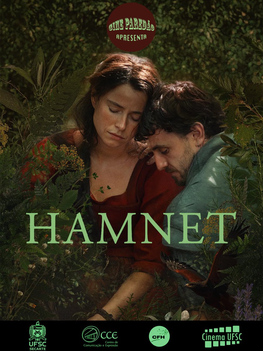 Cine Paredão apresenta Hamnet de Chloé Zhao

ONDE : Bosque ou Vão do CED /UFSC

QUANDO : Quinta, 12/3/2026

HORÁRIO : 19h

EVENTO GRATUITO

Trailer:

youtube.com/watch?v=HFDvkP…

Mais informações: instagram.com/cineparedao

#cine #paredão #cinema #florianópolis #ufsc