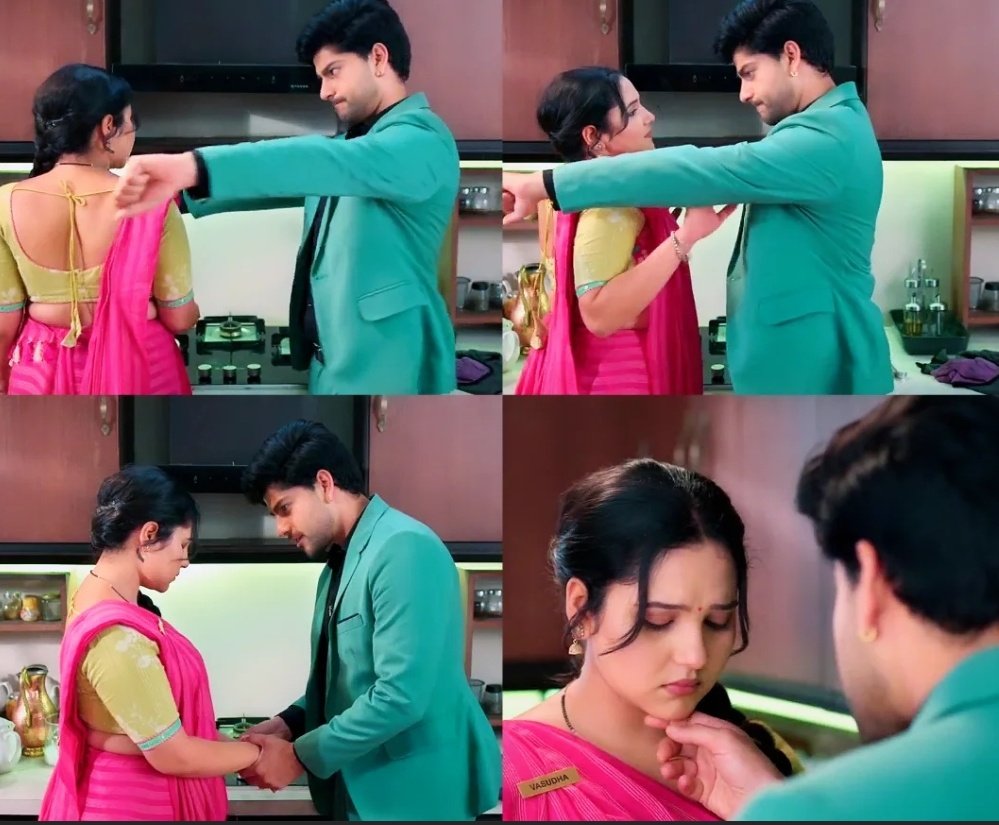 whattaagirll2's tweet image. Man came to do some romance with his wife .. but his wife is so allergic to it ... 😭✋🏻
He was so right when he jokingly said "yaha tum paas nhi aane deti vaha kaku ghar mai nhi aane dete karu toh karu kya mai" I can feel his frustration he just want peace✌🏻 😩
#Vasudha #VasuDev