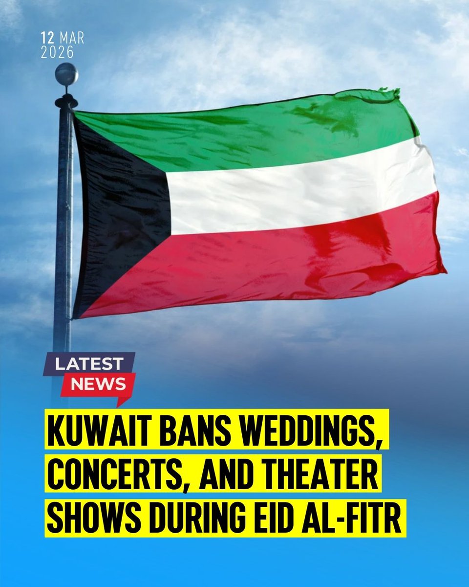 newsofbahrain's tweet image. #KUWAIT | The Ministry of Interior has announced a temporary ban on weddings, concerts, and theater performances during the Eid Al-Fitr holiday until further notice. 
#NewsofBahrain #news #Bahrain #Manama