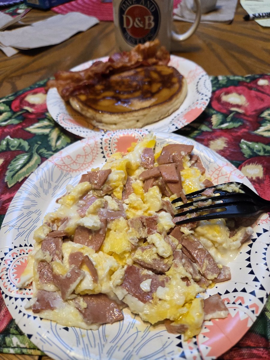 Good morning coffee and breakfast combo, Go Spurs Go,  work continues today.