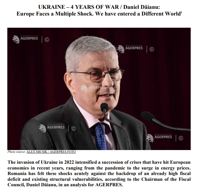 eu_ifis's tweet photo. A new article by Daniel Dăianu, Chair of the Romanian Fiscal Council, argues that fiscal consolidation is mandatory in order to improve 🇷🇴Romania's sovereign rating and ensure economic stability.

READ IT HERE: https://t.co/pYPXqpmlU1 https://t.co/eXxN2SLirL