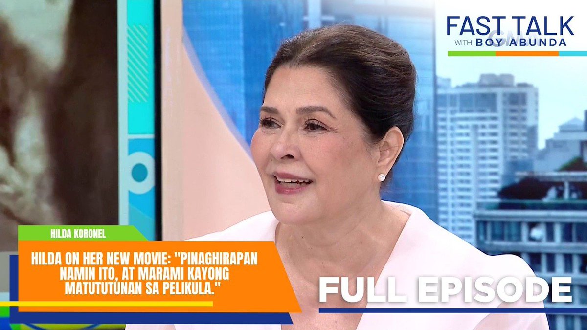 nikowl's tweet photo. can we just acknowledge the amount of promotions Hilda Koronel did for Sisa because frankly,  actresses from their generation are just built different 

She did guestings and interviews for:
Ang Walang Kwentang Podcast
KC After Hours
Toni Talks
Fast Talk with Boy Abunda
The Eugene Domingo Channel
It's Showtime
ASAP
Family Feud
Eat Bulaga
Rated Korina
Snooky Serna's vlog
Kada Umaga on Net 25
TicTALK with Aster Amoyo
Vogue Philippines
The Daily Dish on Bilyonaryo
PEP Spotlight