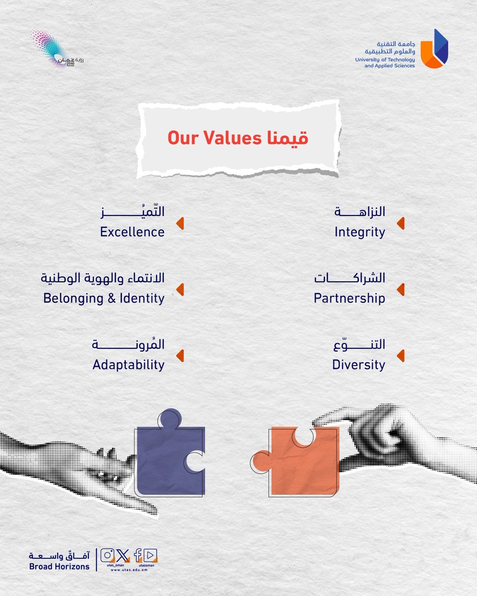 جامعة التقنية والعلوم التطبيقية tweet media