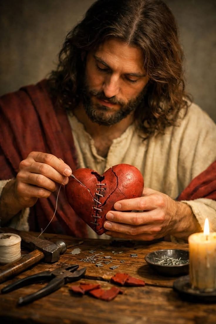 Nuestro corazón no es de quien lo ha roto, sino de quien lo ha restaurado...