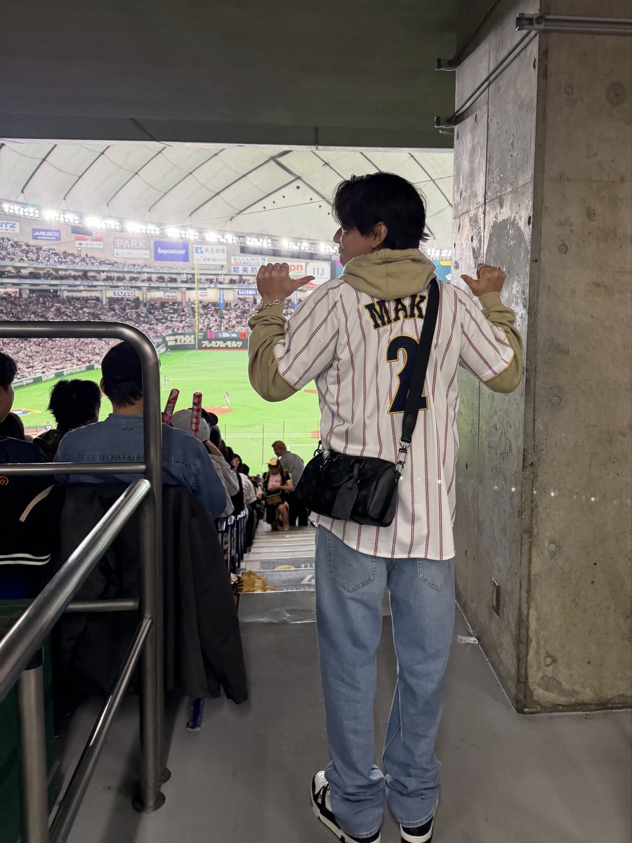 msakmrym's tweet photo. しゅーごを応援しにりょーじとWBC観戦🇯🇵

#wbc #wbc2026 #東京ドーム #侍ジャパン #牧秀悟 https://t.co/vcBSFNMFBv