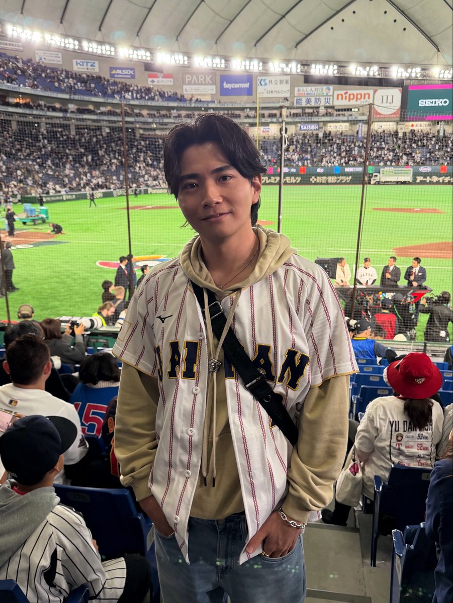 msakmrym's tweet photo. しゅーごを応援しにりょーじとWBC観戦🇯🇵

#wbc #wbc2026 #東京ドーム #侍ジャパン #牧秀悟 https://t.co/vcBSFNMFBv