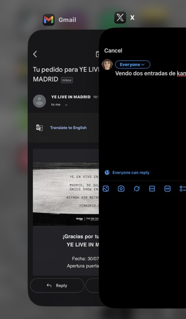 Vendo dos entradas para kanye en madrid sector 510
#ye #kanye #madrid