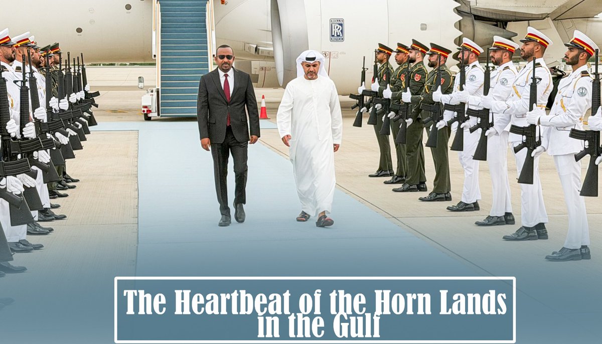 The Heartbeat of the Horn Lands in the Gulf

PM Abiy’s arrival in Abu Dhabi marks a peak moment for Ethiopian diplomacy. As the anchor of the region, #Eth continues to lead the global conversation. Reliable to allies, resolute in vision this is #diplomacy at its most vibrant