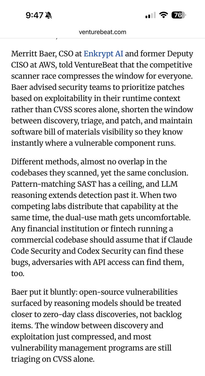 Merritt Baer tweet media