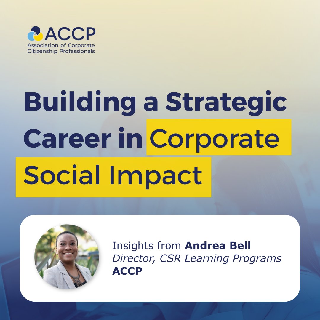 Association of Corporate Citizenship Professionals tweet media