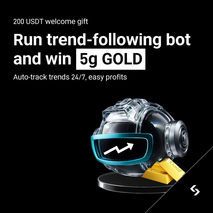 BitgetAfrica's tweet photo. This is probably smarter than 🦞 and totally FREE.

Catch the trend with Bitget trend-following bot for effortless gains!

Early adopters get 5g gold. Join now! 
👉 https://t.co/MDwqFXQC4K https://t.co/DVQ1LN6F1K