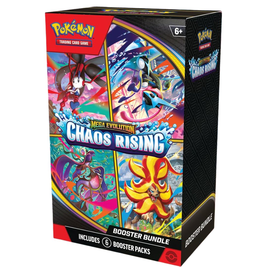 PokemonRestocks's tweet photo. Chaos Rising Booster Box and Booster Bundle Officially Revealed! 💫 #PokemonTCG

We'll post when preorders are available! https://t.co/aU8DCBeyvU