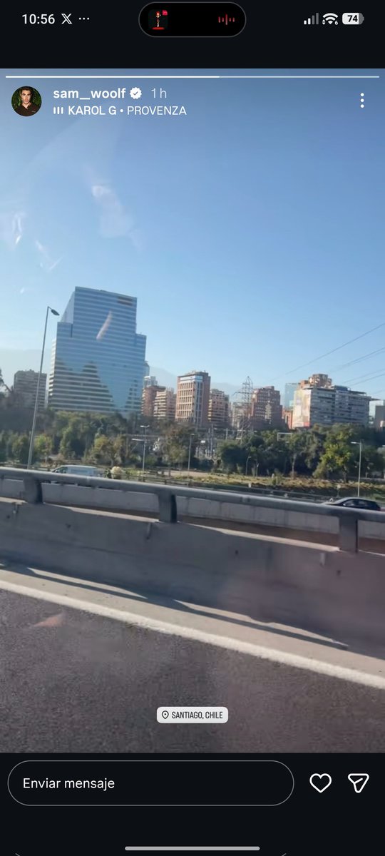 Porque está en Santiago no entiendo nadaaaaa