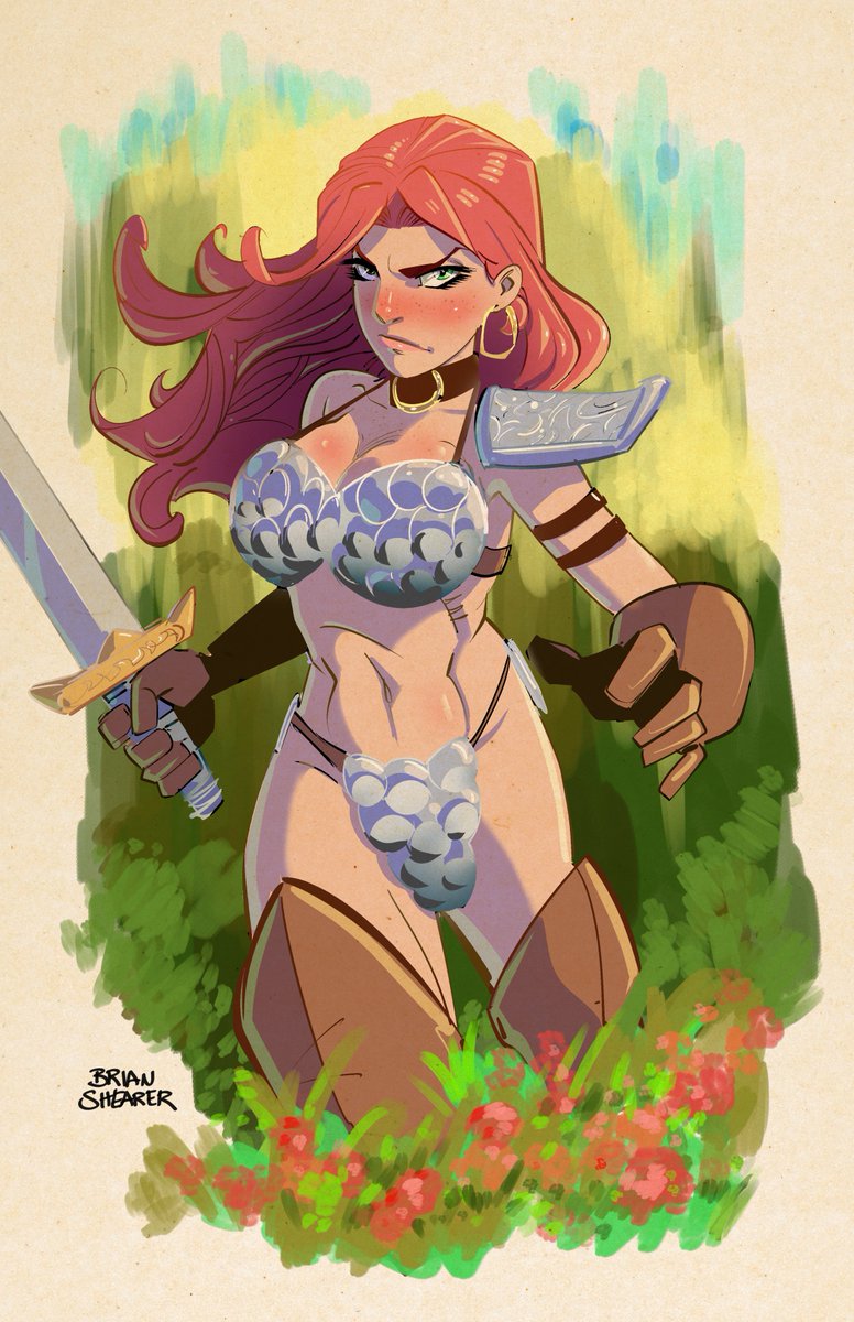 A Red Sonja drawing to get your Thursday started.