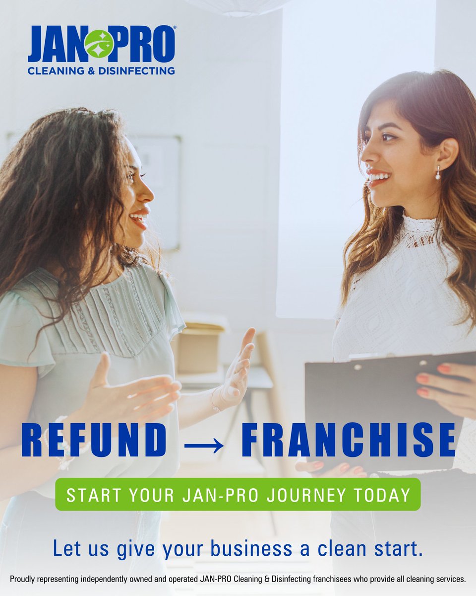 janprocentralga's tweet photo. Small refund today, big opportunity tomorrow. Take action now and start building something that lasts!  Visit https://t.co/lWZENnv4E1 to learn more.

#janpro #janproinCentralGeorgia #cleaningservice #goodinvestment #franchiseideas #business #financialfreedom #TaxRefund https://t.co/a9qJPuZI6b