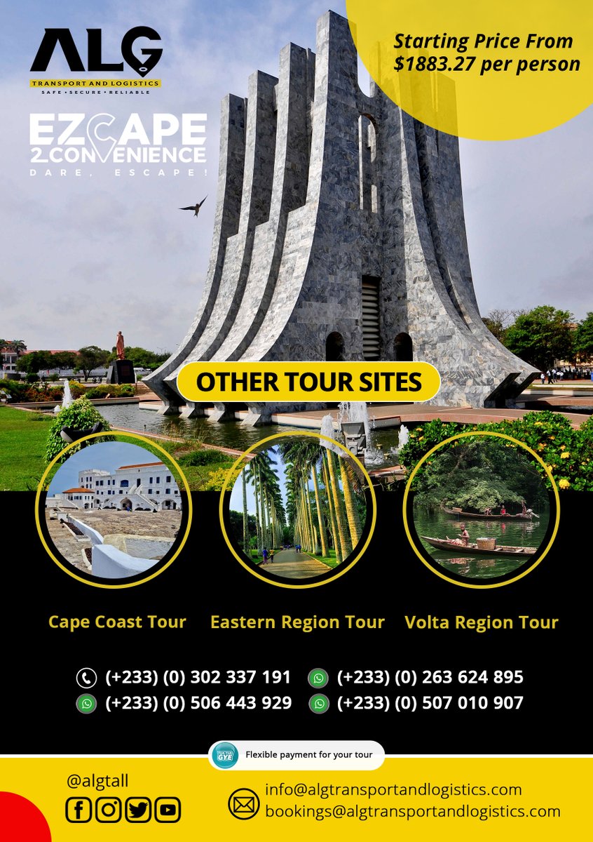 Ghana has some of the best tourist sites in Africa, yet many Ghanaians haven’t visited them.

Why do we travel abroad but ignore places like Kwame Nkrumah Memorial Park, Osu nightlife, or Kintampo Waterfalls?
Is it pricing, promotion, or mindset? 

#ExploreGhanaWithALG