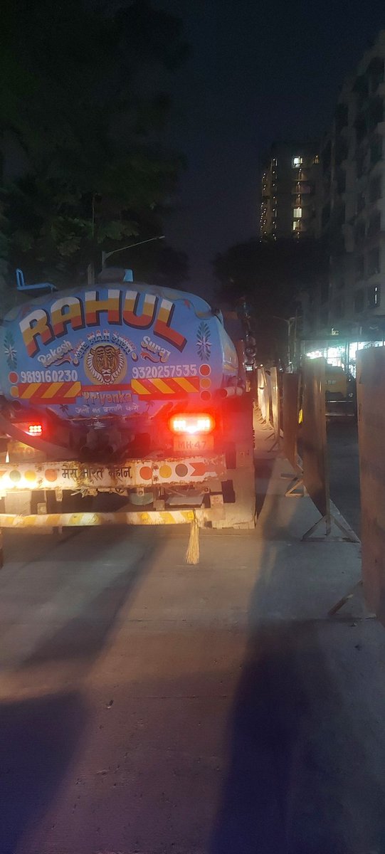 REajaymore's tweet photo. @MMVD_RTO @MumbaiPolice  there is no space to walk but these water tankers come regularly from 6 Am to night and making traffic, can you please help
Location : NG park, RawalPada, Dahisar east, Mumbai 68 https://t.co/0ENROQjJiB