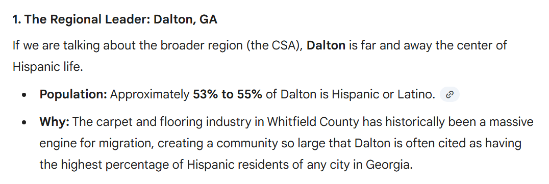 Noemotionalid's tweet photo. Where do the majority of the Hispanics live in the Chattanooga Metro? Dalton, GA 👇
#chattanooga #tennessee #people #hispanic #latino #latina #spanish #daltonga https://t.co/SU9EeeP1us