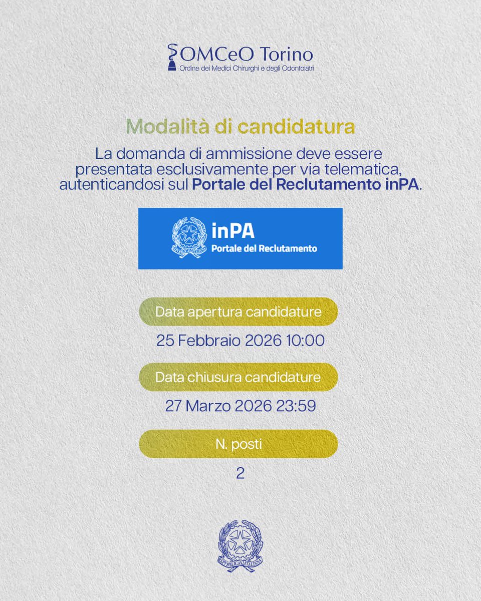 OMCeO Torino tweet media