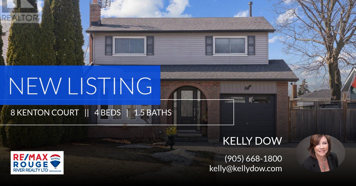 kellymurf8's tweet photo. 📍 New Listing 📍 Take a look at this fantastic new property that just hit the market located at 8 Kenton Court in Whitby (lynde Creek). Reach out here or at (905) 668-1800 for more information

#Remaxrouge #remaxoa #forsale #newli... https://t.co/JCxIsi4B6g https://t.co/DdDSNt1x42