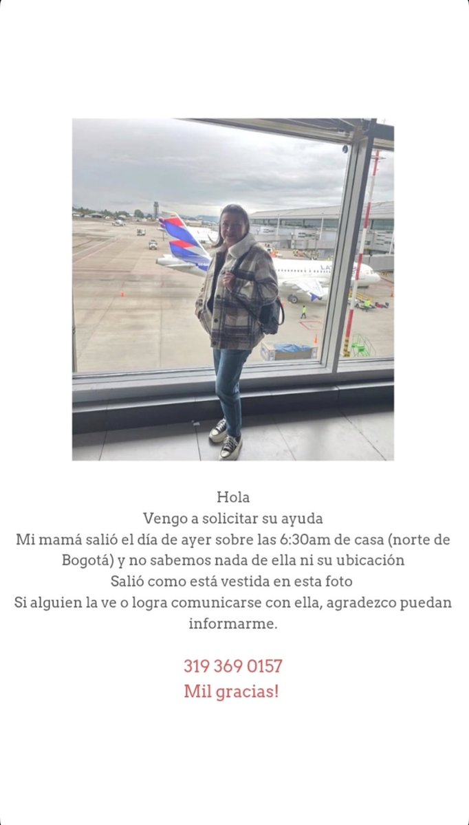 Servicio Social: Persona desaparecida en <a href="/Bogota/">Alcaldía de Bogotá</a>

Por favor DIFUNDIR