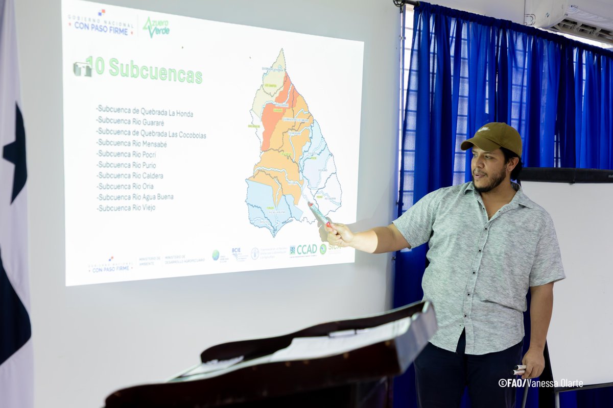 FAOMesoamerica's tweet photo. El Comité Consultivo reunió a gobiernos locales, instituciones públicas, sociedad civil (ONG, OBC, grupos de mujeres, productores), academia y delegado de la Cuenca 126 para acompañar la implementación del programa en la cuenca Tonosí–La Villa. https://t.co/CG9O3ZV259