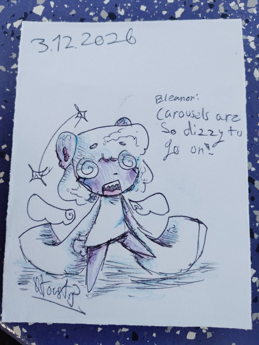 0ToastBear's tweet photo. Okkk a doodle I did at school today
It's of one of my OCs, Eleanor the ghost sheep child XD
#0toast #artmoots #art https://t.co/q5dkZ4Xj49