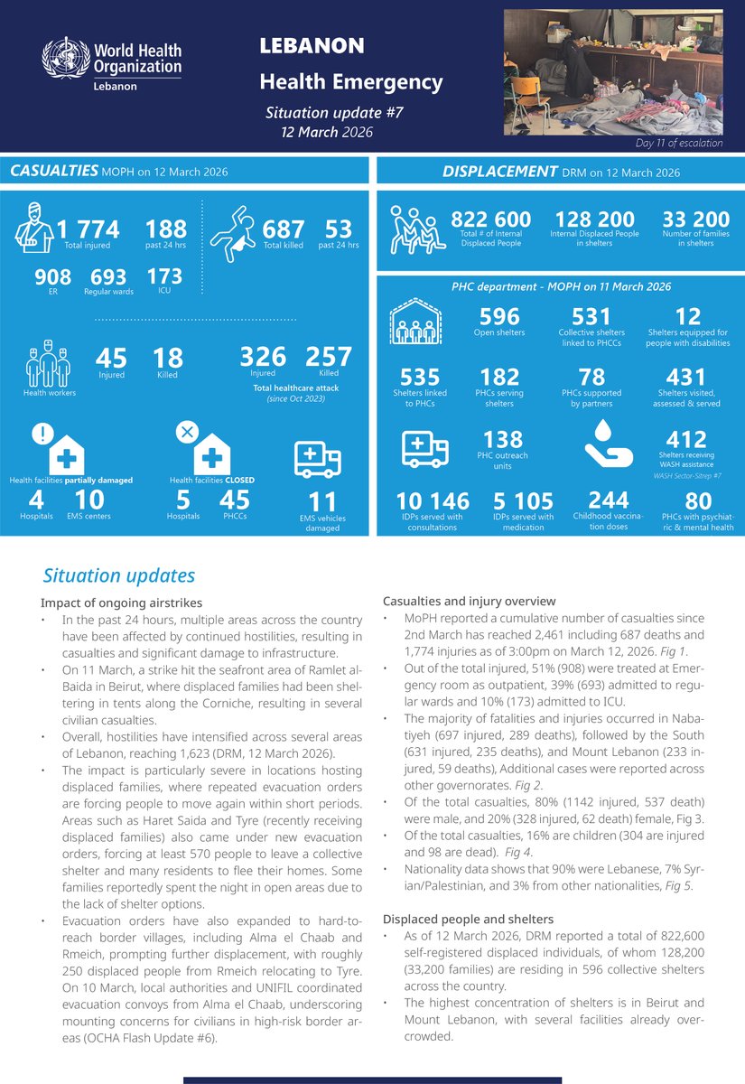 WHO Lebanon tweet media