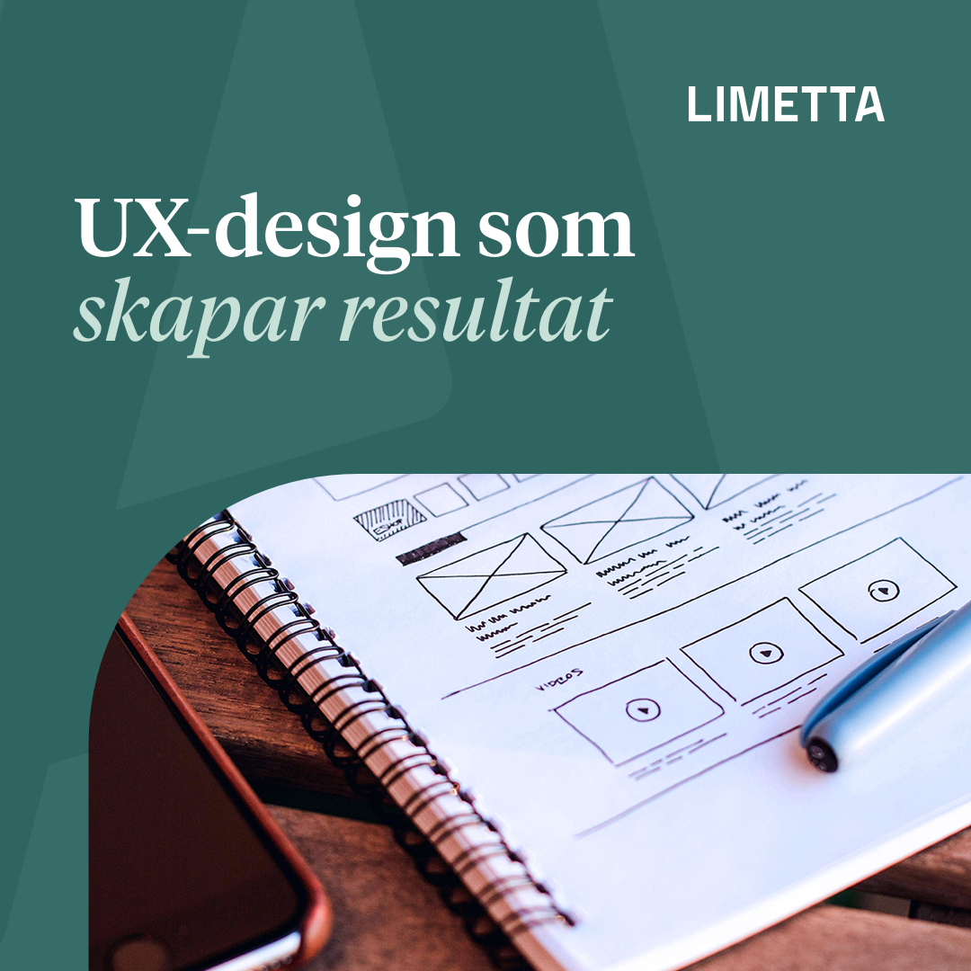 UX-design handlar om att minska friktion, öka konvertering och skapa digitala tjänster som människor faktiskt vill använda. 
limetta.se/vad-vi-gor/ux-…