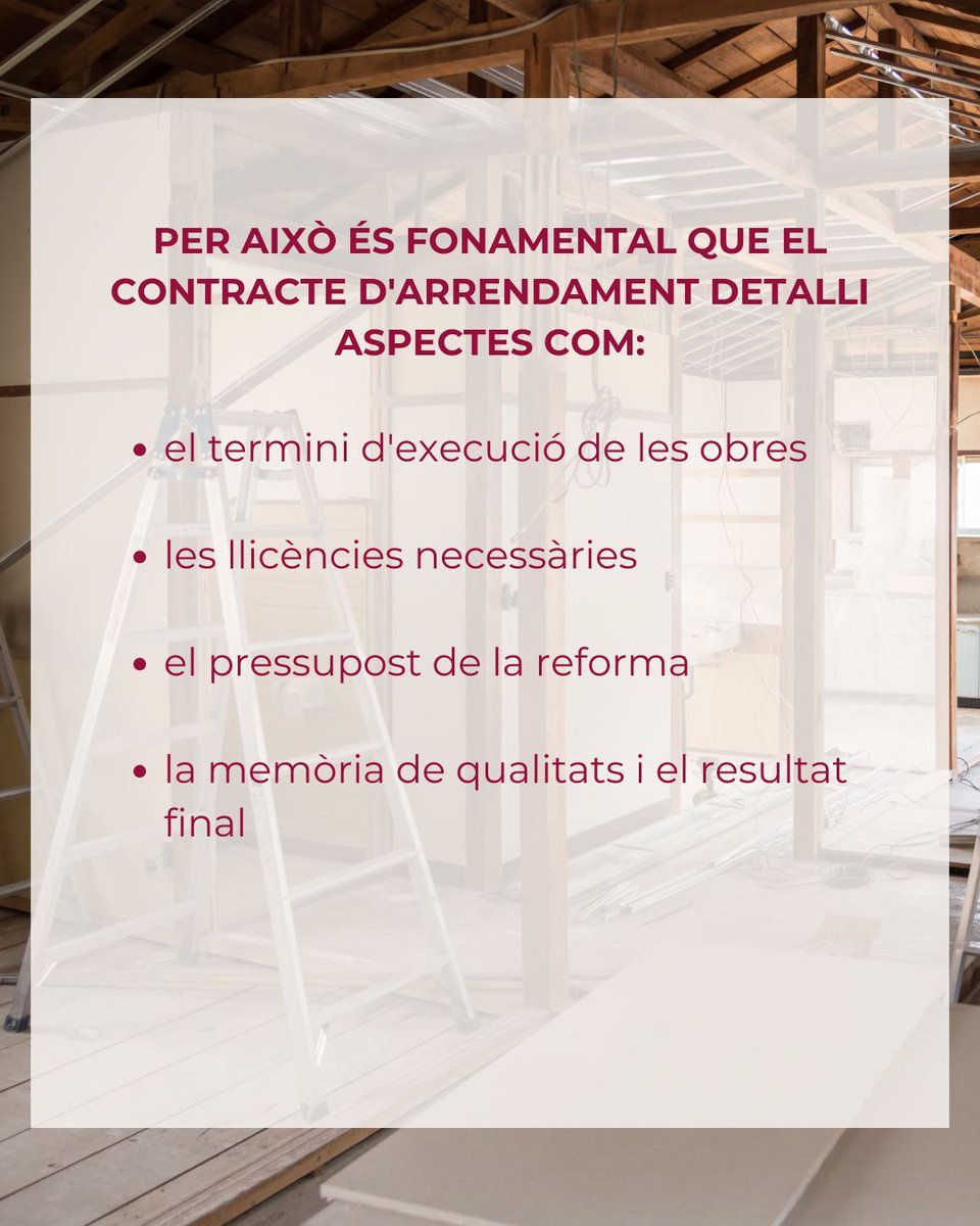 DeCaraAssessors's tweet photo. 🏗️ Carència per obres en un local

👉 Què pot fer el propietari si l'inquilí no compleix amb les obres dins del termini acordat? Quins aspectes has de tenir en compte en els contractes?

#GestoriaVilafranca #AssessoriaVilafranca #pimes #autonoms #DeCaraAssessors https://t.co/calIcgiLX4