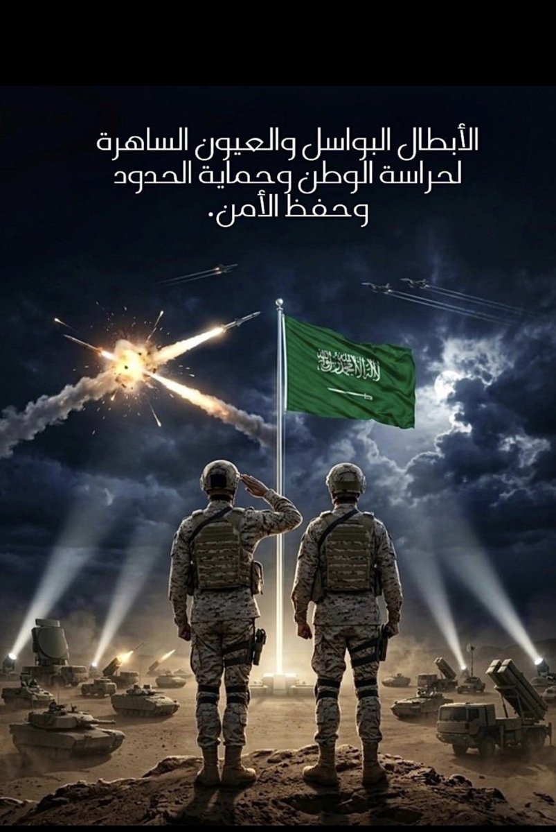 eid_003's tweet photo. #شكرا_رجال_الدفاع_الجوي

اللهم احفظ أبطال المملكة البواسل بحفظك .

اللهم سدد رميهم وانصرهم بنصرك يارب العالمين .

🇸🇦🇸🇦🇸🇦 https://t.co/hGwtUZikuA