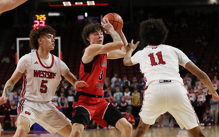 After first-round wins, Westside will play Lincoln Southwest in one Class A semifinal game at the Vault on Friday, followed by Bellevue West versus Papillion-LaVista South. Visit metrosportsplus.com for more boy’s state basketball coverage.