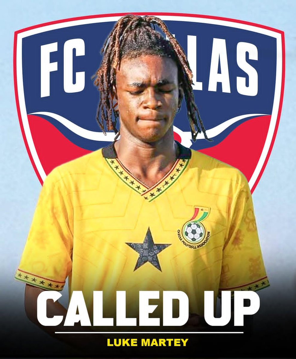 GhanaianPlayers's tweet photo. πΊπΈFC Dallas Academy talent Luke Marteyπ¬π has been called up to the Ghana U17 national team #BlackStarlets
The versatile 2009-born standout operates as a Forward (RW) / Right-Back, combining attacking threat with defensive pace in the MLS NEXT system with FC Dallas.
#GhanaU17 https://t.co/wyypol6Pso