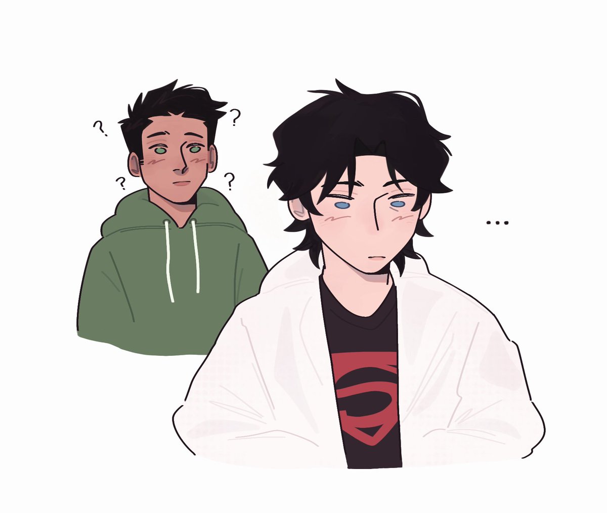 KarwalTodoroki's tweet photo. He's just curious 
#TimDrake #redrobin #KonEl #superboy #connerkent #Robin #DamianWayne #dccomicsfanart #Batman #Batfamily #timkon https://t.co/AzwOUwEMiU