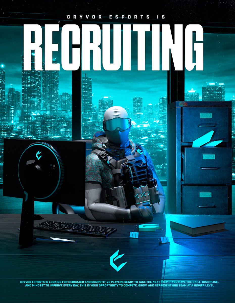 🧊 CRYVOR ESPORTS // RECRUITING 🧊 The frost is expanding… We’re looking ...