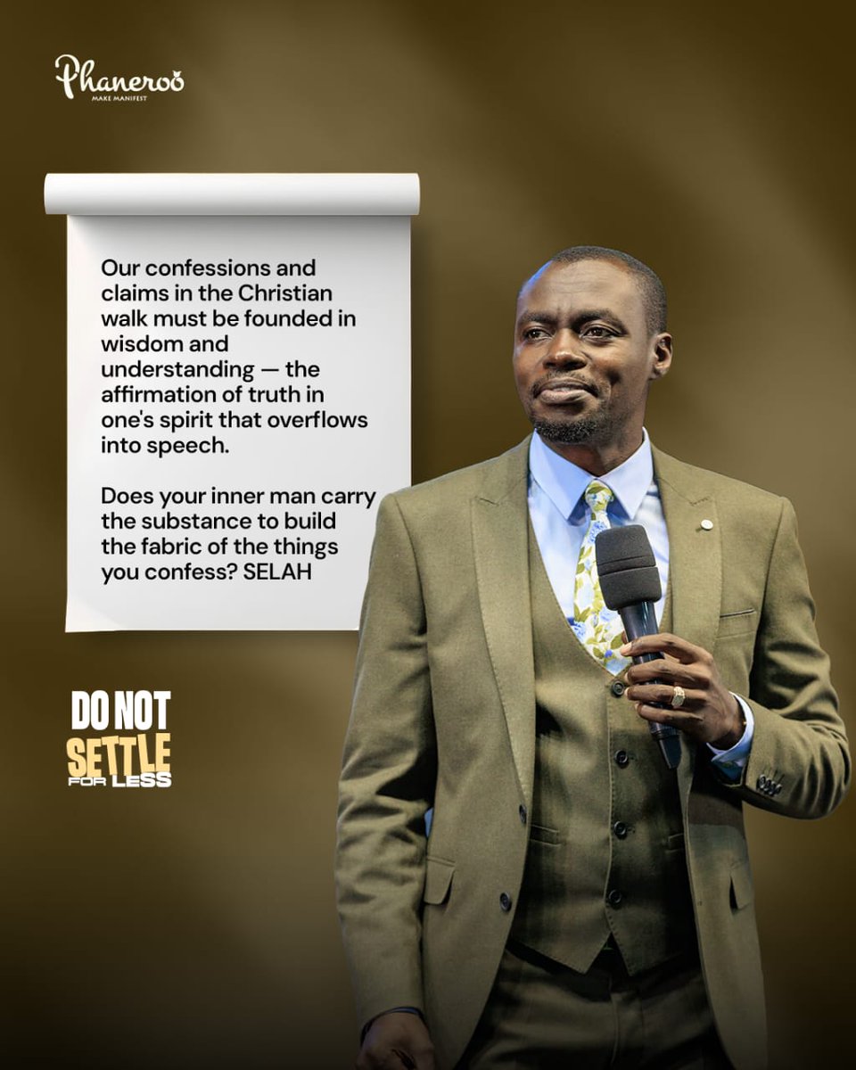 PeterOwor's tweet photo. Our confessions and claims in the Christian walk must be founded in wisdom and understanding.

https://t.co/zYQVV3C7Kp

#DoNotSettleForLess 
#Phaneroo | #LiveNow https://t.co/WO1IB0WfaQ
