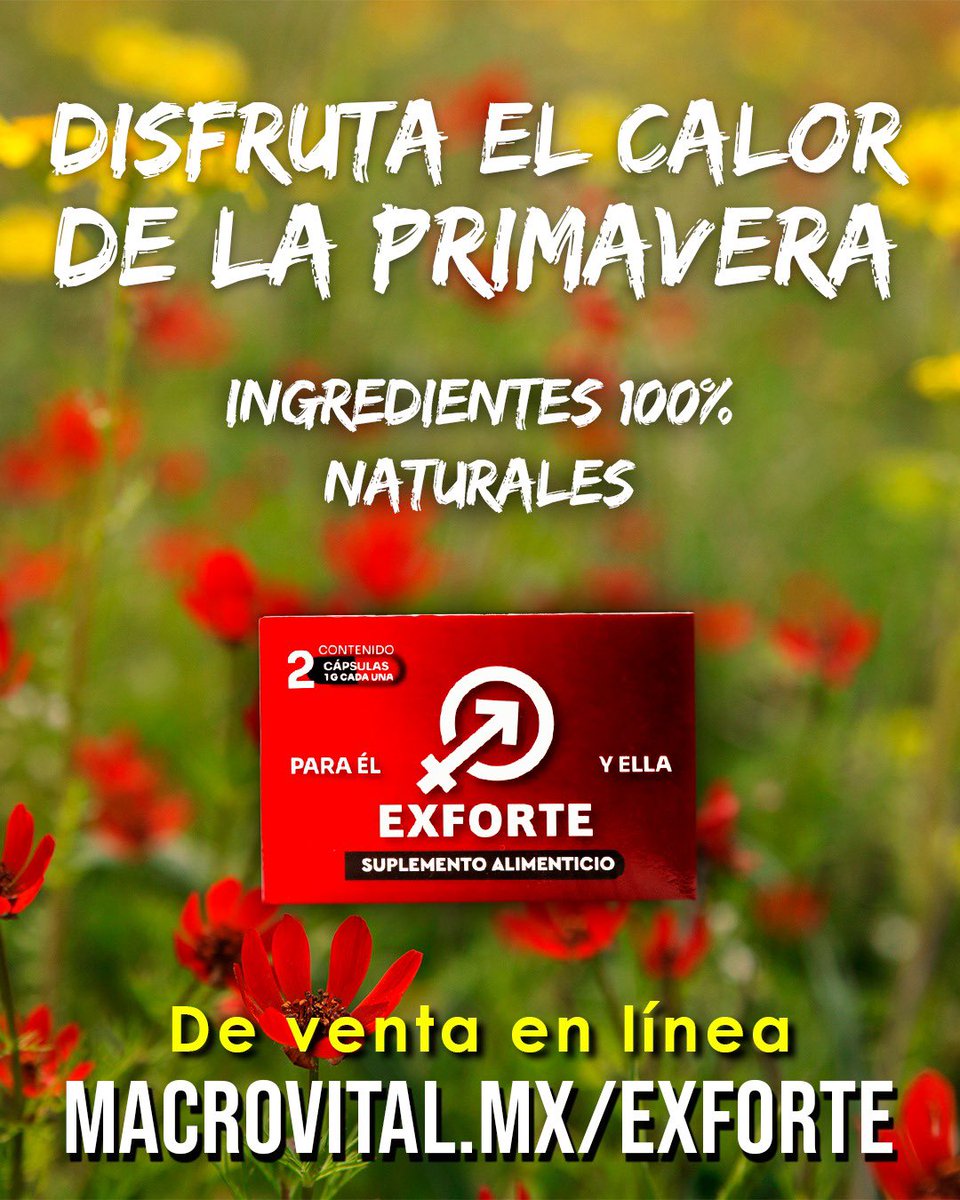 exxxforte's tweet photo. La primavera también despierta la pasión.
Exforte te acompaña con vitalidad y confianza para vivir cada momento con más intensidad.
👉 https://t.co/UnG23ofLs9
#Exforte #Primavera #ConfianzaTotal #Vitalidad https://t.co/DLpRuq9J5G