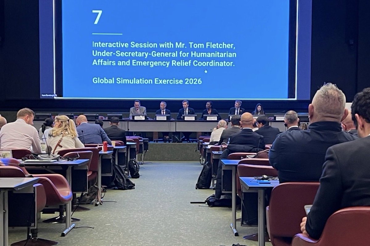 gerhardpc7's tweet photo. HNPW 2026 - INSARAG Steering Group and UNDAC Advisory Group: still growing, dynamic and relevant, in spite of changed circumstances.Then an outstanding session on Humanitarian Diplomacy in Practice with OCHA CRD Director Edem Wosornu and IFRC Global Lead Hum. Dipl. Kirsten Hagon https://t.co/w4iPrmHzXW