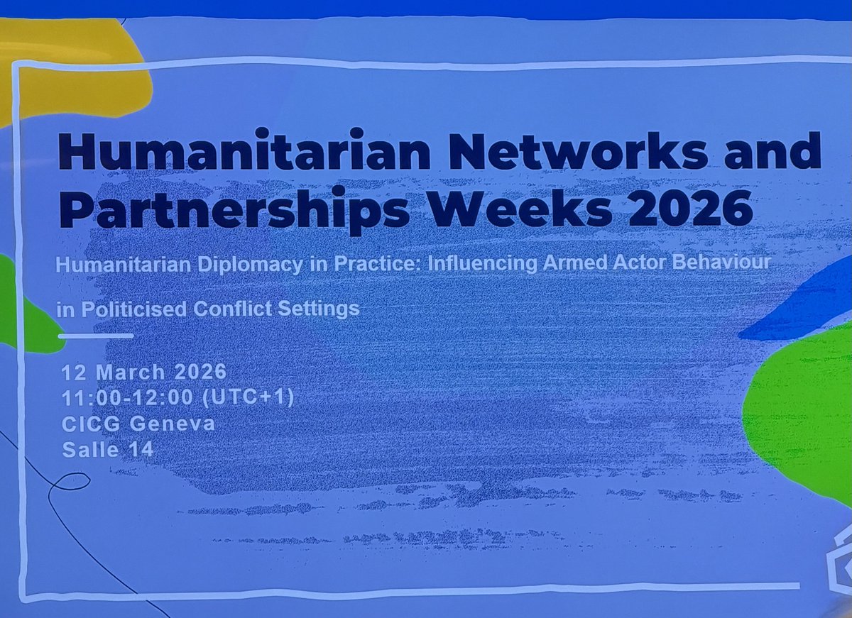 gerhardpc7's tweet photo. HNPW 2026 - INSARAG Steering Group and UNDAC Advisory Group: still growing, dynamic and relevant, in spite of changed circumstances.Then an outstanding session on Humanitarian Diplomacy in Practice with OCHA CRD Director Edem Wosornu and IFRC Global Lead Hum. Dipl. Kirsten Hagon https://t.co/w4iPrmHzXW