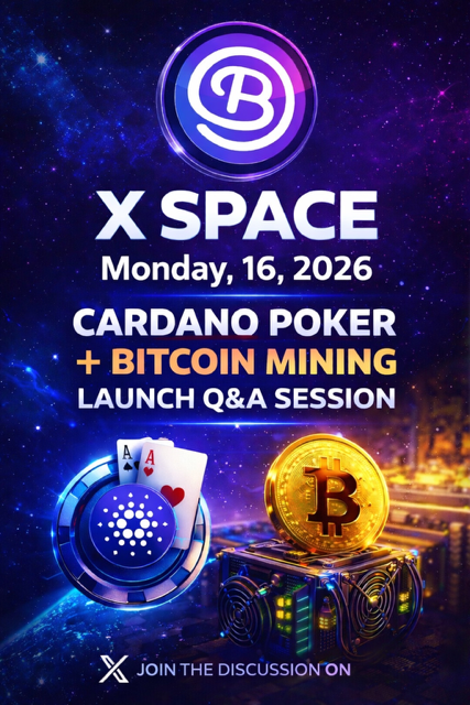 🎉 Poker Platform Launch Party with Prizes 🎉

🎁 To enter $BETFI #CryptoGiveaway :

✅ - Follow <a href="/BetFicasino/">$BetFi Casino</a> 
✅ - ❤️ &amp; 🔄 + Tag Poker Players
✅ - Set Reminder x.com/i/spaces/1PKqr…
&amp; claim prizes discord.gg/wmv2XpgjWG

#Cardano #CardanoCommunity $ADA