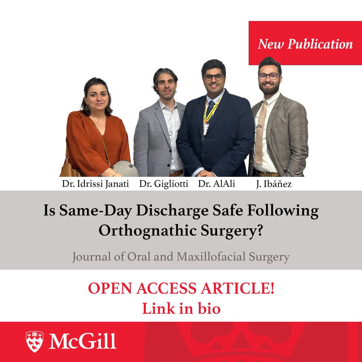 McGillOMFS's tweet photo. Is Same-Day Discharge Safe Following Orthognathic Surgery?

This new study evaluated same-day discharge versus overnight admission after orthognathic surgery in 464 patients treated at the McGill University Health Centre.

https://t.co/ACTyeH5Zqk https://t.co/waraPhinKT