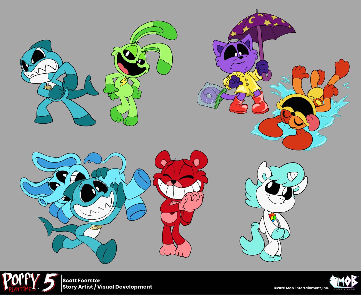 ScottForester17's tweet image. Since Poppy Playtime Chapter 5 has been out a while I can now show a few more pics of Critters I had made. Some of them were from a year ago.