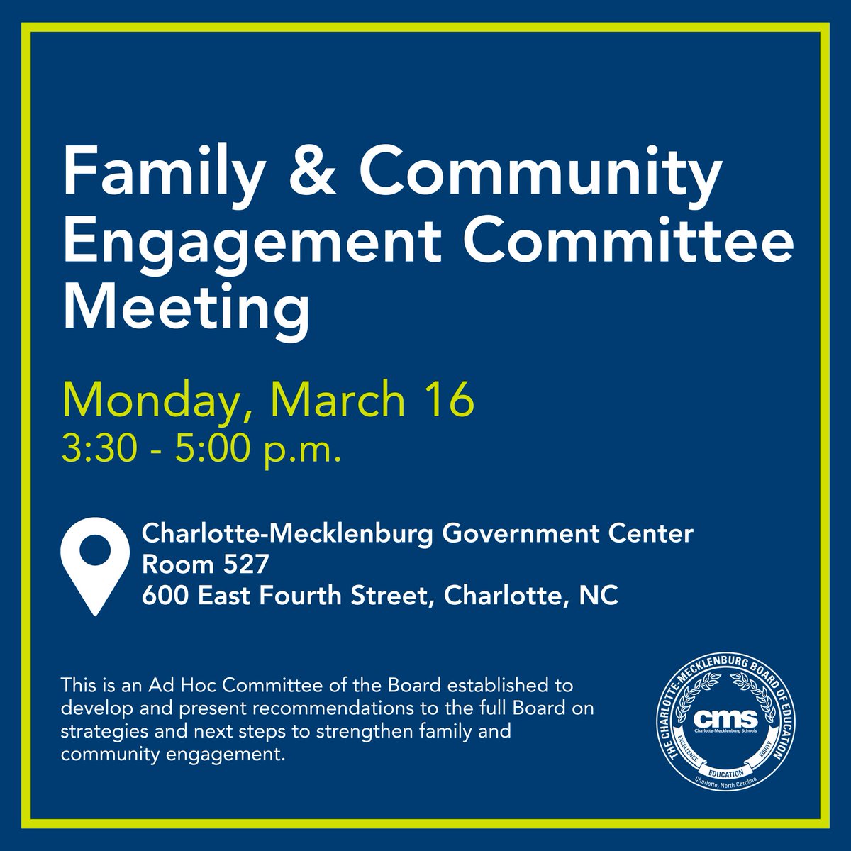 CMS Board of Education tweet media