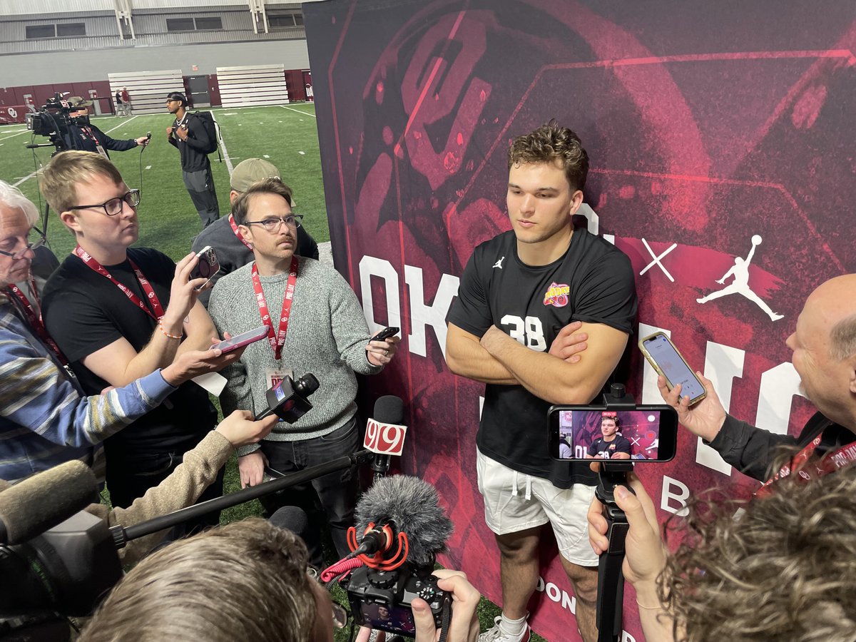 SoonerScoop's tweet photo. Owen Heinecke on his eligibility situation and potential legal action: 

"Right now, the fact is that my year isn't available, so I'm here participating at Pro Day—full steam ahead on the NFL... When anything materializes, you guys will know."

Read: https://t.co/O962jTFbq4 https://t.co/ES39GNZgNn