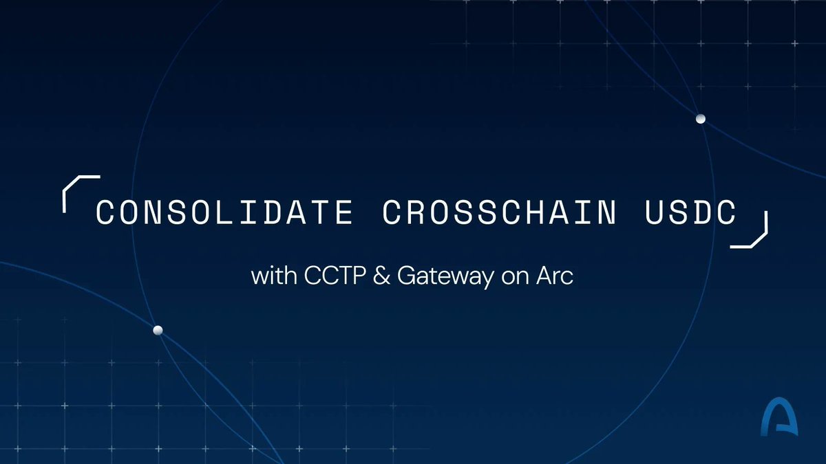 Moving USDC across chains is slow and locks up working capital.

Arc enables unified USDC, combining CCTP Fast Transfer with Gateway to consolidate balances into a single high-speed settlement environment.

Sub-second finality. Predictable fees. Unified liquidity.

This is how