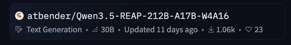 thefp4brain's tweet photo. quantized a model on huggingface expecting nothing and it crossed 1k downloads. that's cool https://t.co/xLZKtwnY9N