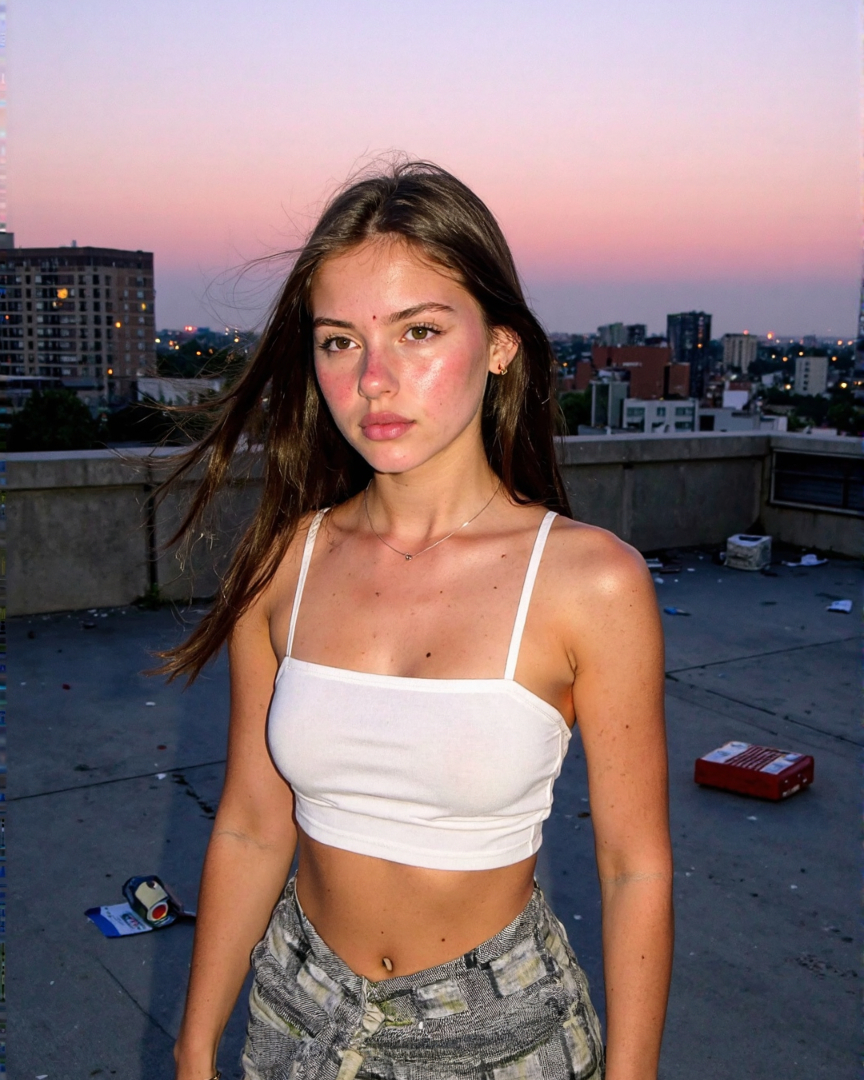 Isabellemgnqv's tweet image. Actin’ shy, but my eyes say otherwise 😜🌆

#RooftopRomance #SunsetGlow #FlirtyVibes