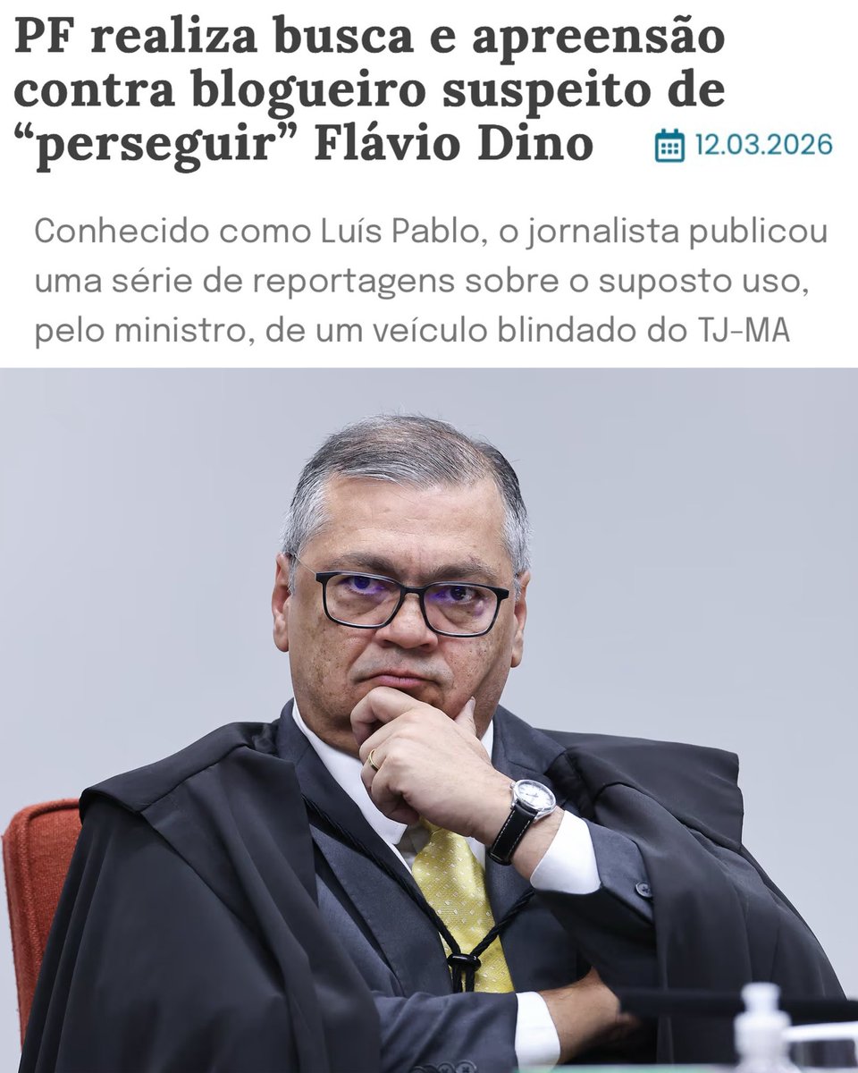 BolsonaroSP's tweet photo. Chegou o dia.
O dia em que Moraes, do alto da sua arrogância, diz com todas as letras que vai comprar a briga contra a imprensa.

Já não se trata mais de “blogueiros bolsonaristas”. 

Triste dia para a liberdade de imprensa.
Que seja, ao menos, um grande para a conscientização. https://t.co/C5A0dQy1kR