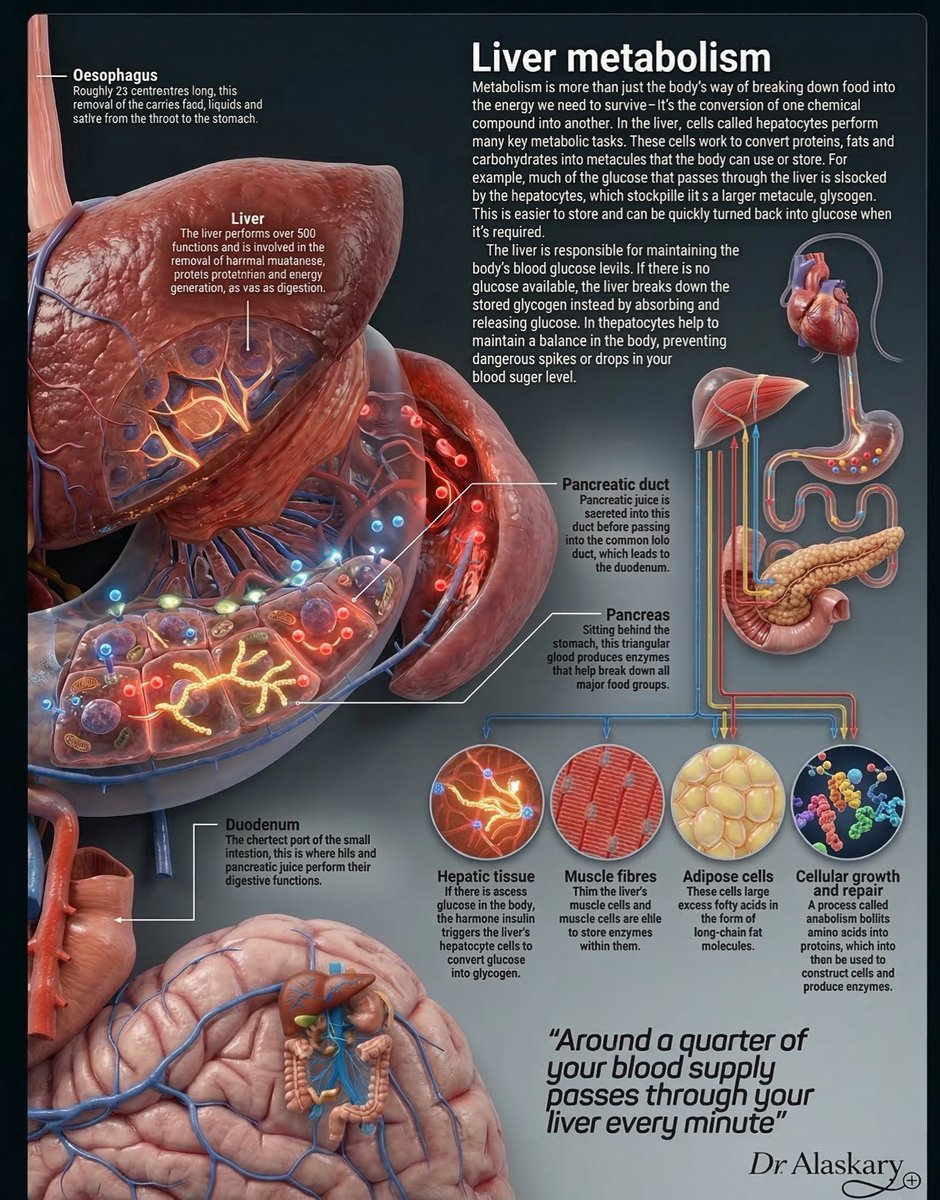 CardioBeat_'s tweet image. Liver: The Cardio-Metabolic Nexus
 ✨ Ahmed Al-Askary 🙌🏻
#CardioHepatology #InternalMedicine #MetabolicCardiology #MASLD #ASCVD